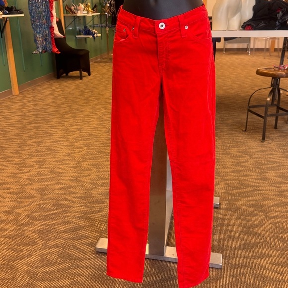 Ag Adriano Goldschmied Pants - Vibrant Red Pants